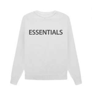 Essentials Overlapped Sweater WhiteESS2202