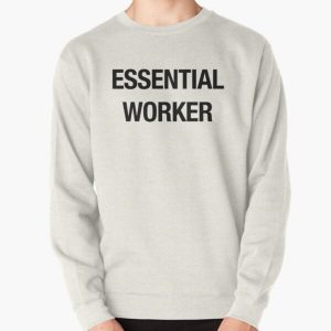 Essential Worker Fog Essentials Font Bold Letter Pullover Sweatshirt RB2202 product Offical Fear Of God Essentials Merch