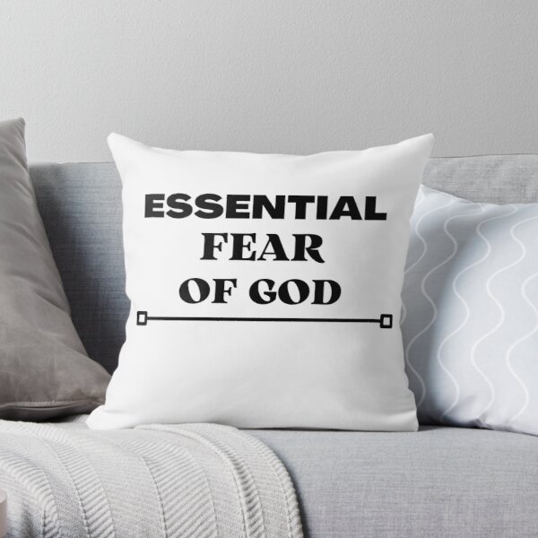 Copy of fear of god essentials Essential Throw Pillow RB2202 product Offical Fear Of God Essentials Merch